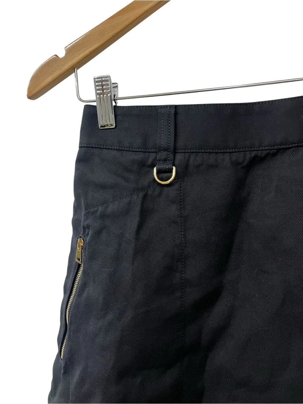 Tory Burch Black A Line Mini Skirt 0